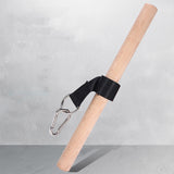 Maxbell Wooden Wrist and Forearm Blaster Weight Plates Holder Adults Strength Roller