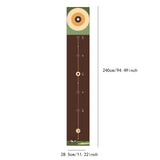 Maxbell Golf Putting Training Mat Lightweight Golfer Gift for Backyard Indoor Garden Brown