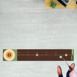 Maxbell Golf Putting Training Mat Lightweight Golfer Gift for Backyard Indoor Garden Brown
