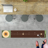 Maxbell Golf Putting Training Mat Lightweight Golfer Gift for Backyard Indoor Garden Brown