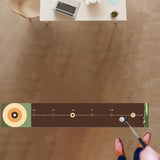 Maxbell Golf Putting Training Mat Lightweight Golfer Gift for Backyard Indoor Garden Brown