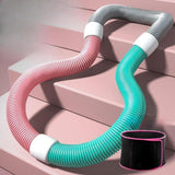 Maxbell Weighted Fitness Hoop Sports Entertainment Spring Hoop for Travel Gym Adults