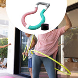 Maxbell Weighted Fitness Hoop Sports Entertainment Spring Hoop for Travel Gym Adults