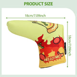 Maxbell Golf Putter Headcover Protection Wrap Exercise Driving Range Golf Club Cover Blade 18x18cm