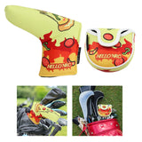 Maxbell Golf Putter Headcover Protection Wrap Exercise Driving Range Golf Club Cover Blade 18x18cm