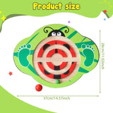 Maxbell Kids Wooden Balance Board Balance Training Exercising for Fitness Gym Sports Ladybug