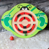 Maxbell Kids Wooden Balance Board Balance Training Exercising for Fitness Gym Sports Ladybug