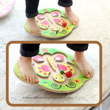 Maxbell Kids Wooden Balance Board Balance Training Exercising for Fitness Gym Sports Giraffe