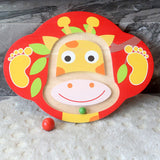 Maxbell Kids Wooden Balance Board Balance Training Exercising for Fitness Gym Sports Giraffe