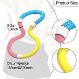 Maxbell Weighted Fitness Hoop Training Outdoor Foldable PVC Equipment for Travel Gym