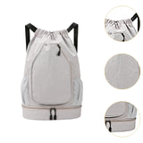 Maxbell Tennis Backpack Portable Badminton Racket Bag for Men Gym Outdoor Activities Gray