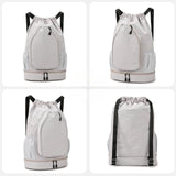 Maxbell Tennis Backpack Portable Badminton Racket Bag for Men Gym Outdoor Activities Gray