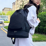 Maxbell Tennis Backpack Portable Badminton Racket Bag for Men Gym Outdoor Activities Black