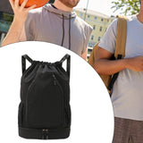 Maxbell Tennis Backpack Portable Badminton Racket Bag for Men Gym Outdoor Activities Black