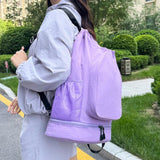 Maxbell Tennis Backpack Portable Badminton Racket Bag for Men Gym Outdoor Activities Purple