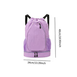 Maxbell Tennis Backpack Portable Badminton Racket Bag for Men Gym Outdoor Activities Purple