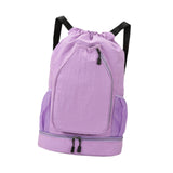 Maxbell Tennis Backpack Portable Badminton Racket Bag for Men Gym Outdoor Activities Purple