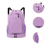 Maxbell Tennis Backpack Portable Badminton Racket Bag for Men Gym Outdoor Activities Purple