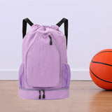 Maxbell Tennis Backpack Portable Badminton Racket Bag for Men Gym Outdoor Activities Purple