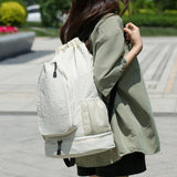 Maxbell Tennis Backpack Portable Badminton Racket Bag for Men Gym Outdoor Activities Beige White