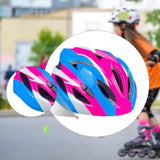 Maxbell Kids Bike Helmet Adjustable Fashion Cycling Helmet for Outdoor Biking Riding Pink and blue
