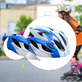 Maxbell Kids Bike Helmet Adjustable Fashion Cycling Helmet for Outdoor Biking Riding white and blue