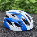 Maxbell Kids Bike Helmet Adjustable Fashion Cycling Helmet for Outdoor Biking Riding white and blue