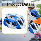 Maxbell Kids Bike Helmet Adjustable Fashion Cycling Helmet for Outdoor Biking Riding white and blue