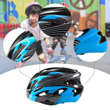 Maxbell Kids Bike Helmet Adjustable Fashion Cycling Helmet for Outdoor Biking Riding black and blue