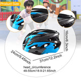 Maxbell Kids Bike Helmet Adjustable Fashion Cycling Helmet for Outdoor Biking Riding black and blue