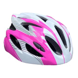 Maxbell Kids Bike Helmet Adjustable Fashion Cycling Helmet for Outdoor Biking Riding white and pink