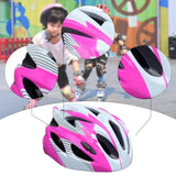 Maxbell Kids Bike Helmet Adjustable Fashion Cycling Helmet for Outdoor Biking Riding white and pink