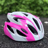 Maxbell Kids Bike Helmet Adjustable Fashion Cycling Helmet for Outdoor Biking Riding white and pink