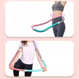 Maxbell Weighted Fitness Hoop Exercise Abdomen Fitness Equipment for Gym Home Adults