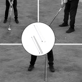 Maxbell 2x Golf Alignment Sticks Portable 48" for Aiming Putting Full Swing Practice white