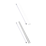 Maxbell 2x Golf Alignment Sticks Portable 48" for Aiming Putting Full Swing Practice white