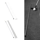 Maxbell 2x Golf Alignment Sticks Portable 48" for Aiming Putting Full Swing Practice white