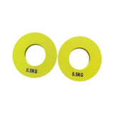 Maxbell 2 Pieces Fitness Fractional Plates Weighted Barbell for Sports Weightlifting 0.5 kg