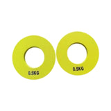 Maxbell 2 Pieces Fitness Fractional Plates Weighted Barbell for Sports Weightlifting 0.5 kg