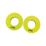 Maxbell 2 Pieces Fitness Fractional Plates Weighted Barbell for Sports Weightlifting 0.5 kg