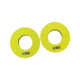 Maxbell 2 Pieces Fitness Fractional Plates Weighted Barbell for Sports Weightlifting 0.5 kg