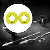 Maxbell 2 Pieces Fitness Fractional Plates Weighted Barbell for Sports Weightlifting 0.5 kg