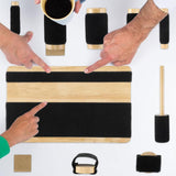 Maxbell Hand Exercise Board Solid Wood Base for Man and Women Portable Balance Board