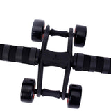 Maxbell Four Wheel Abdominal Exercise Roller Anti Skid Handle Core Workout Equipment