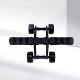 Maxbell Four Wheel Abdominal Exercise Roller Anti Skid Handle Core Workout Equipment