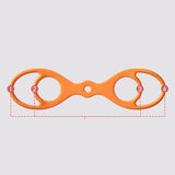 Maxbell Figure 8 Resistance Band Stretching Stretcher for Women Men Home Gym Fitness Orange