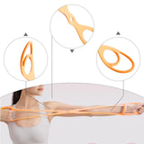 Maxbell Figure 8 Resistance Band Stretching Stretcher for Women Men Home Gym Fitness Orange