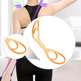 Maxbell Figure 8 Resistance Band Stretching Stretcher for Women Men Home Gym Fitness Orange