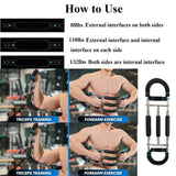 Maxbell Twister Arm Trainer Adjustable Fitness Arm Strengthener for Home Office Back Blue Black