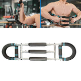 Maxbell Twister Arm Trainer Adjustable Fitness Arm Strengthener for Home Office Back Blue Black